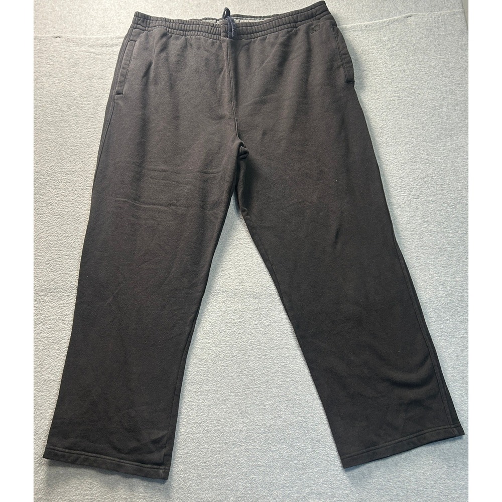 Starter Sweatpants Mens 2XL Black‎ Fleece Lounge Athletic Pockets Straight Leg